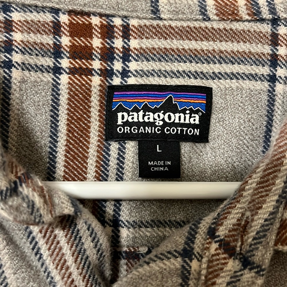 Patagonia Men’s Organic Cotton Flannel Shirt L
